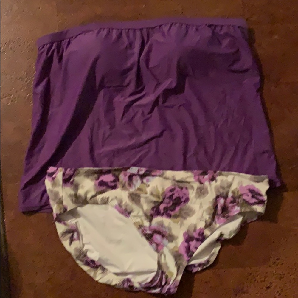 Tankini top and bottom